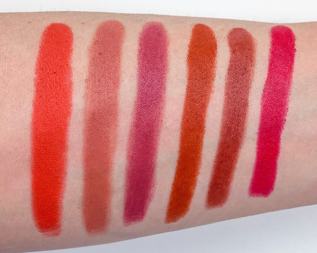 Neve Cosmetics Sugar Matte Swatches