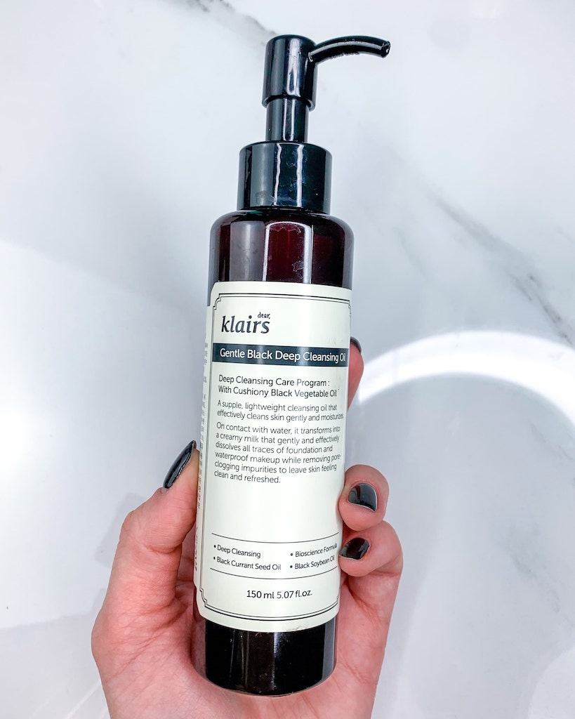 Dear Klairs gentle black deep cleansing oil