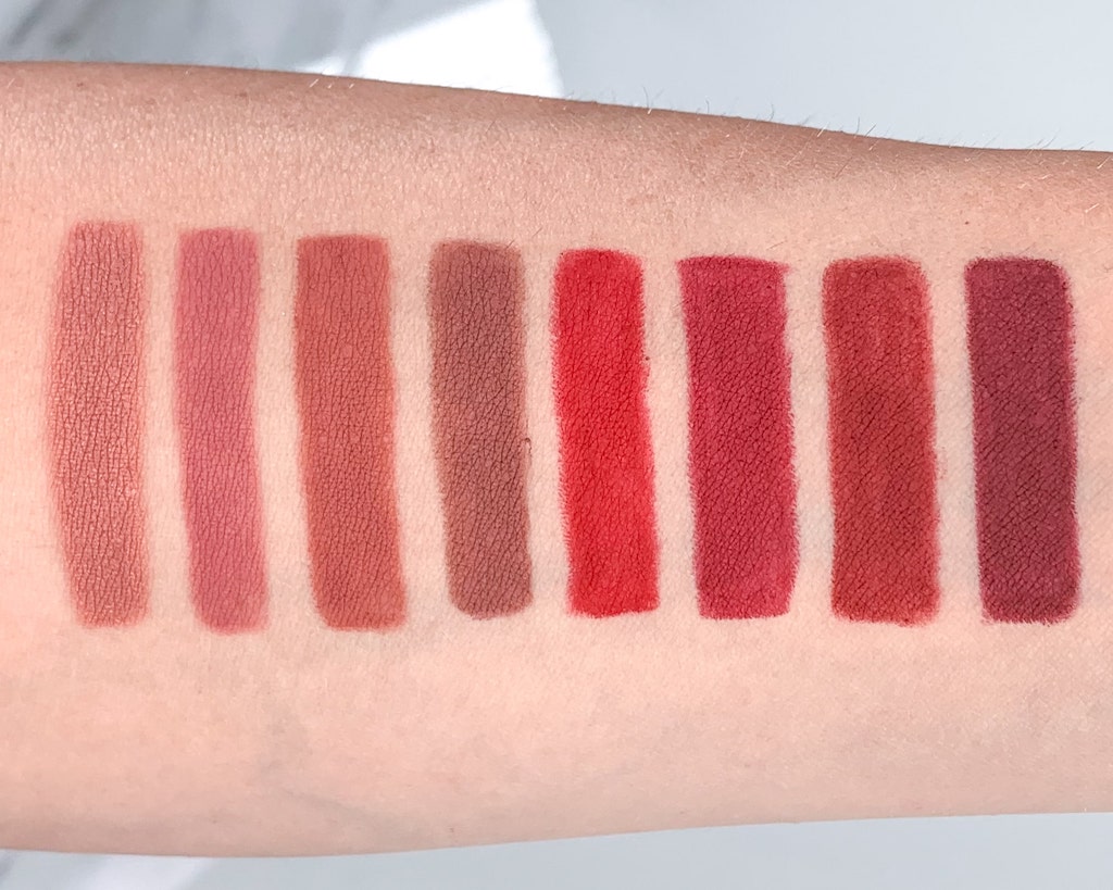 Astra outline lip pencil swatches