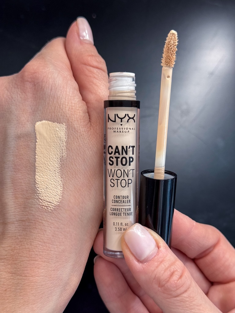 Nyx correttore can't stop won't stop swatches